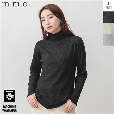 m.m.o レディース ハイネックニット