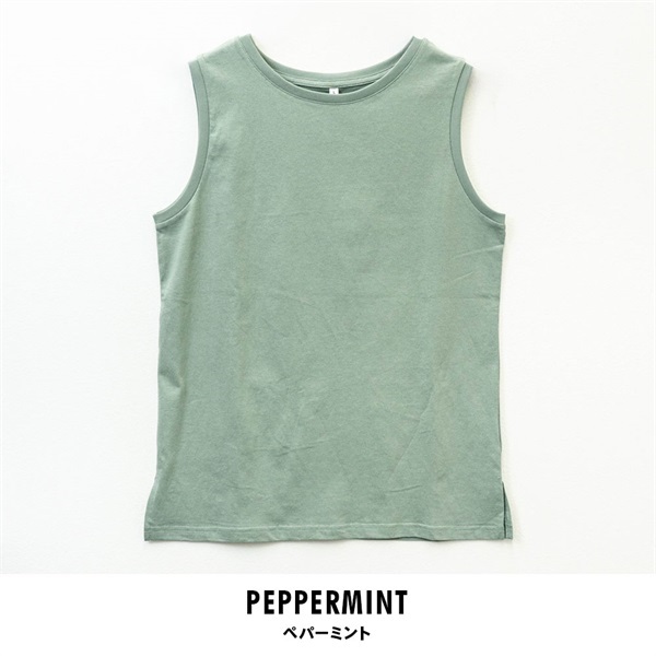 パレコレ レディースコットンドライ無地タンクトップ【COTTON DRY】(ペパーミント-M)