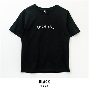 パレコレ レディースコットンドライロゴプリントTシャツ【COTTON DRY】(ブラック-M)
