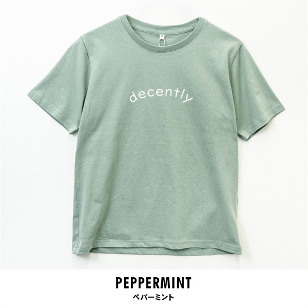 パレコレ レディースコットンドライロゴプリントTシャツ【COTTON DRY】(ペパーミント-M)