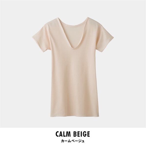 グンゼ 快適工房 三分袖 スリーマー(カームベージュ-S)