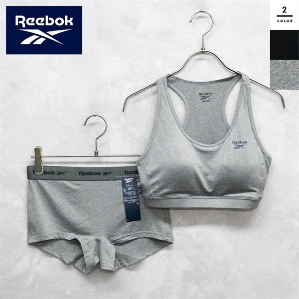 Reebok(リーボック) ハーフトップブラ&ボクサーショーツ上下セット