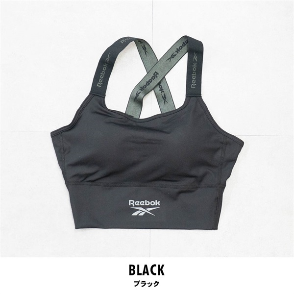 Reebok(リーボック) レディースハーフトップ(ブラック-M)