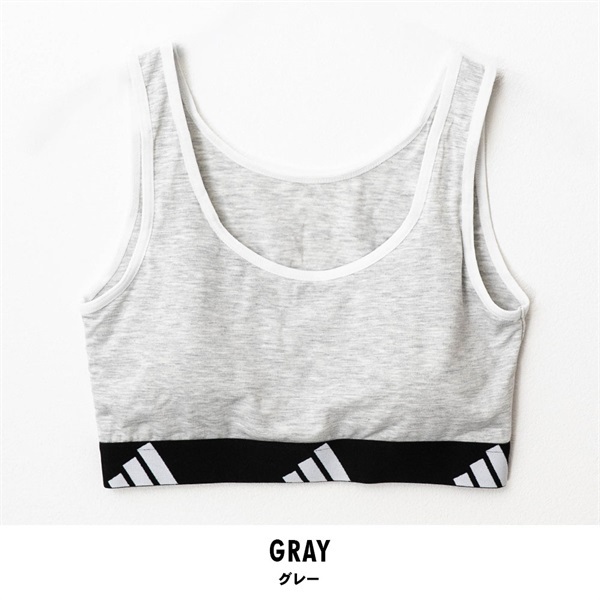 adidas(アディダス) レディーススポーツブラ(グレー-M)