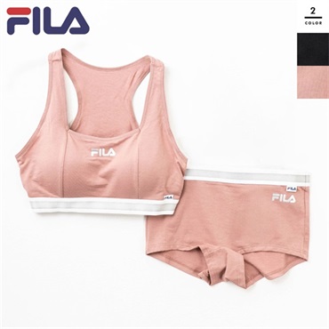 FILA(フィラ) レディース吸汗速乾ボクサーショーツ&吸汗速乾ハーフトップセット