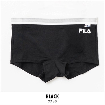 FILA(フィラ) レディース吸汗速乾ボクサーショーツ(ブラック-M)