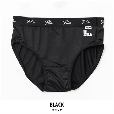FILA(フィラ) レディースポリエステルベア天竺ショーツ(ブラック-M)