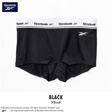Reebok(リーボック) レディースボクサーショーツ(ブラック-M)