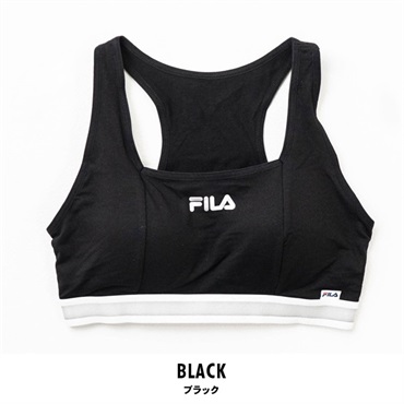 FILA(フィラ) レディース吸汗速乾ハーフトップ(ブラック-M)