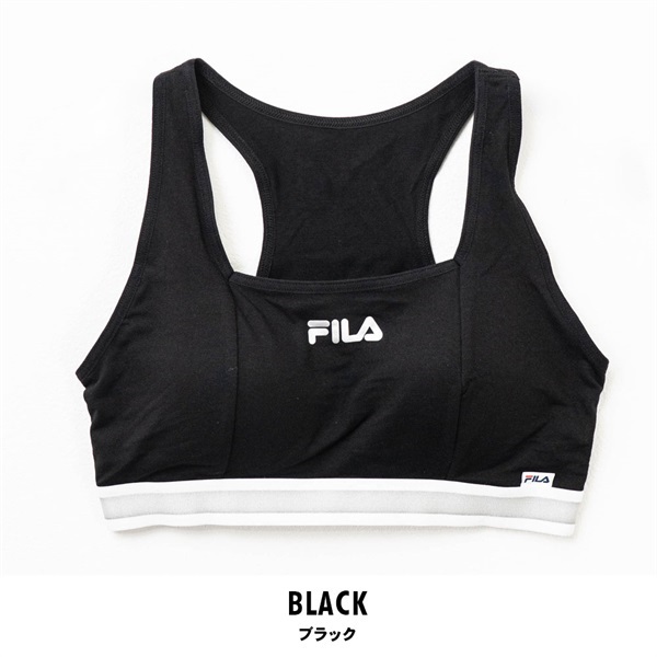 FILA(フィラ) レディース吸汗速乾ハーフトップ(ブラック-M)
