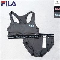 FILA(フィラ) 女児ハーフトップ＆ショーツ上下セット