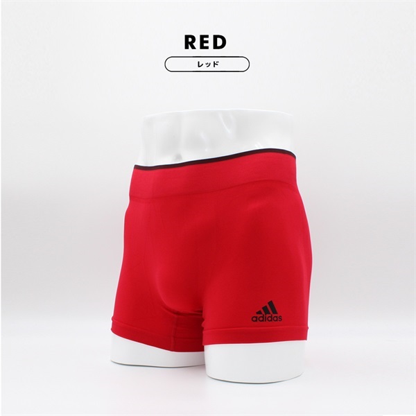 アディダス 前とじ ボクサーパンツ APS080L(レッド-M)