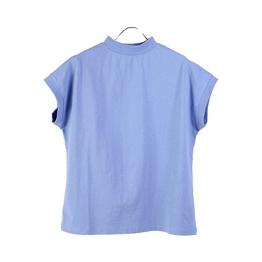 フレンチスリーブ Tシャツ(ブルー-M)
