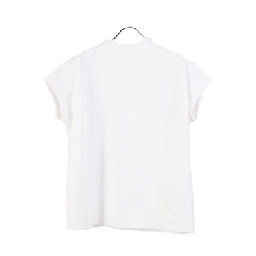 フレンチスリーブ Tシャツ(ホワイト-M)
