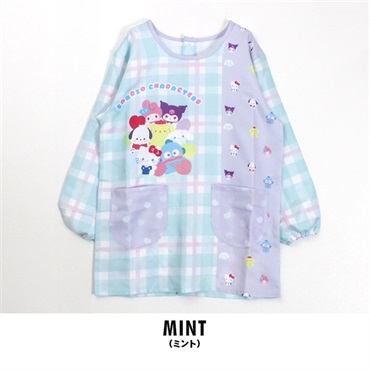 サンリオ レディース 割烹着(ミント-M)