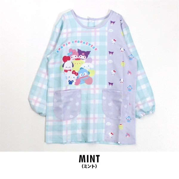 サンリオ レディース 割烹着(ミント-M)
