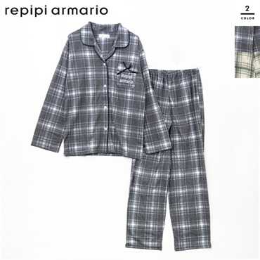 repipi armario(レピピアルマリオ) キッズ天竺長袖シャツ格子柄
