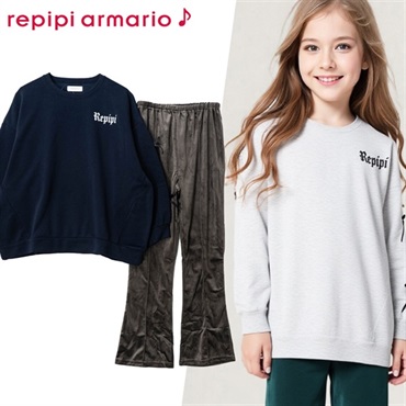repipi armario(レピピアルマリオ) キッズルームウェア長袖上下セット