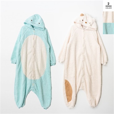 すみっコぐらし キッズなりきりフリース着ぐるみフード付き
