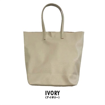 レザートートバッグ レディース(アイボリー)