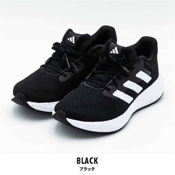 adidas(アディダス) レスポンスランナーランニングシューズ(ブラック-22.5cm)