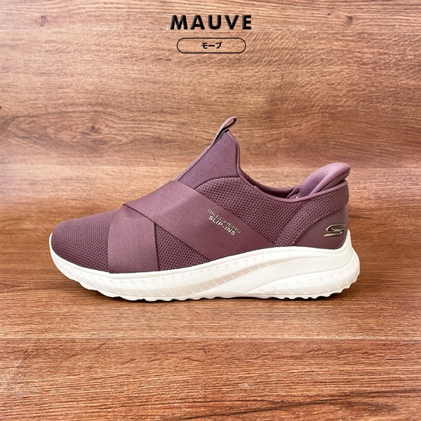 スケッチャーズ スニーカー SKECHERS BOBS SQUAD CHAOS レディース(モーブ-22.5cm)