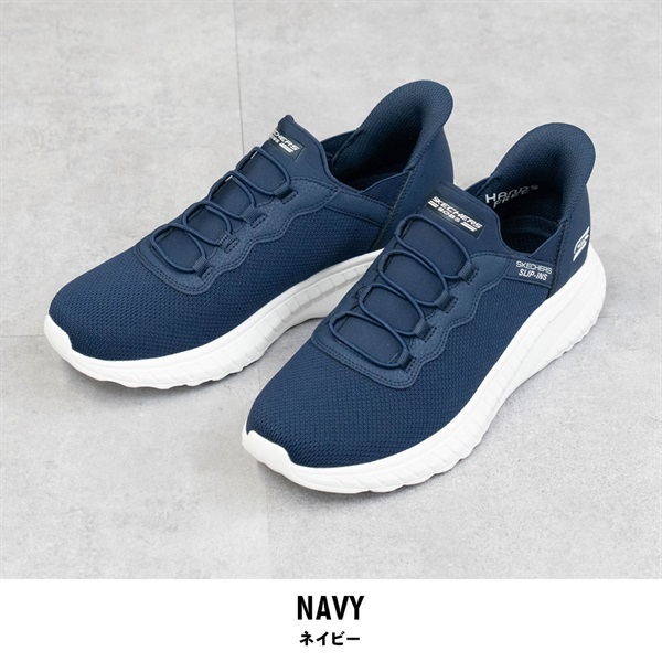 SKECHERS(スケッチャーズ) スリップインズ ボブススポートスクワッドカオス(ネイビー-25cm)