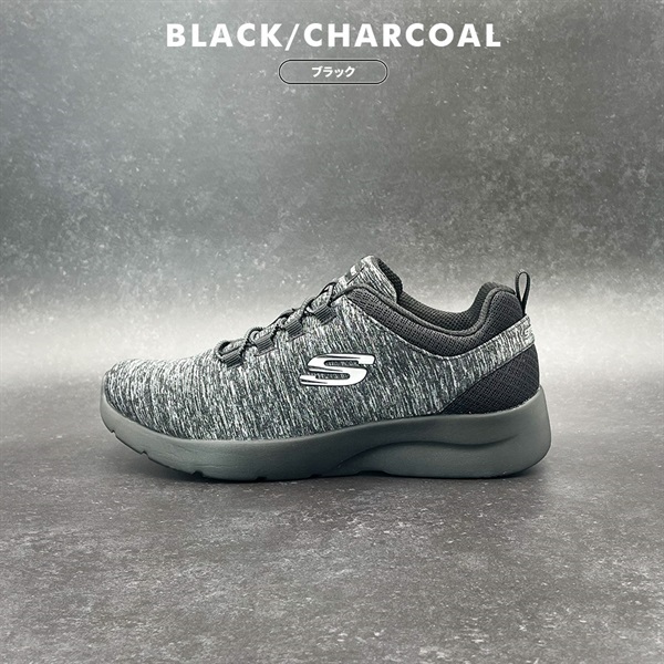 スケッチャーズ スリップインズ スニーカー SKECHERS DYNAMIGHT 2.0ｰIN A レディース(ブラック×チャコール-22.5cm)