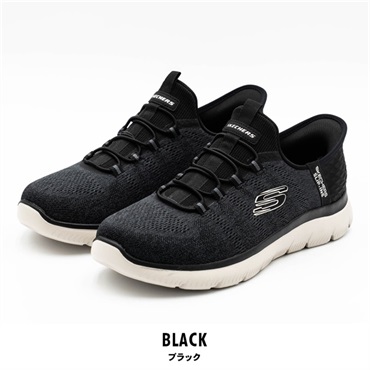 SKECHERS(スケッチャーズ) メンズスリップインズ：サミッツ - キー ペース(ブラック-25cm)