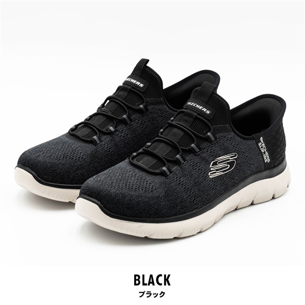 SKECHERS(スケッチャーズ) メンズスリップインズ：サミッツ - キー ペース(ブラック-25cm)