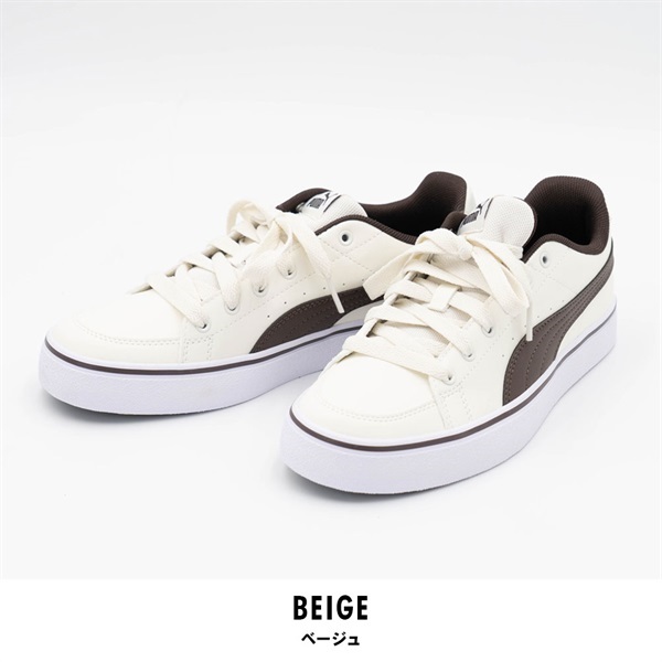 PUMA スニーカー Vコートバルク(ベージュ-22.5cm)