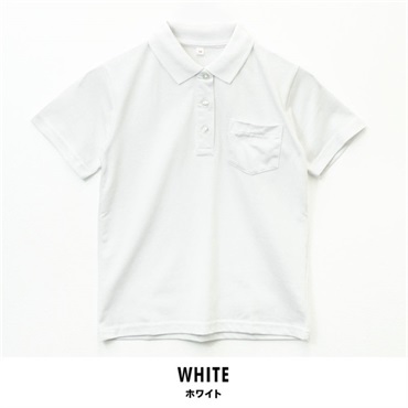 女児 半袖ポロシャツ(ホワイト-110cm)