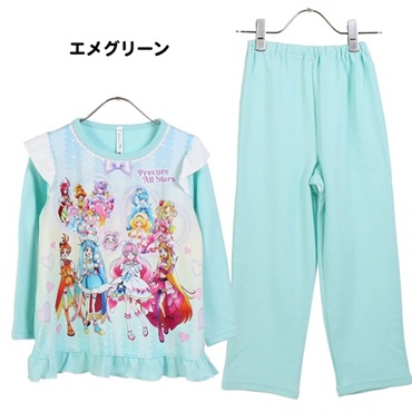 プリキュア オールスターズ パジャマ ルームウェア(エメグリーン-100)