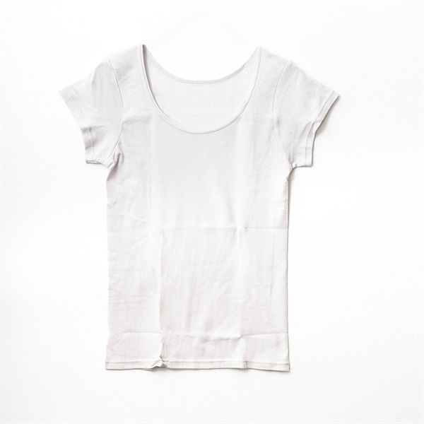 パレコレ 接触冷感綿100%脇縫い目なしフレンチ袖【パレ冷COOL】(グレー-S)