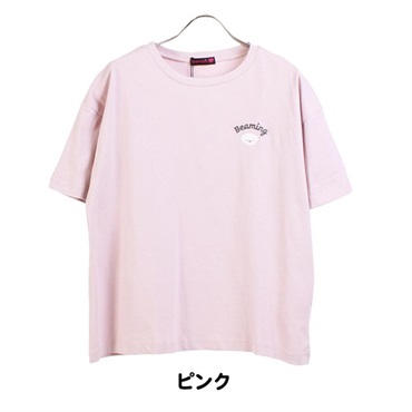 ラブトキシック ワンポイント刺繍ロゴ Tシャツ(ピンク-S (140))