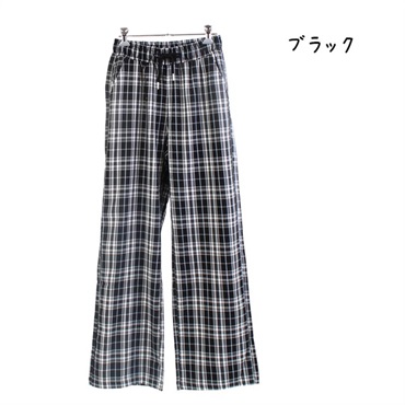 ラブトキシック チェックプルオンパンツ(ブラック-S(140))