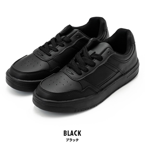 パレコレ 婦人軽量コートシューズ(ブラック-22.5cm)