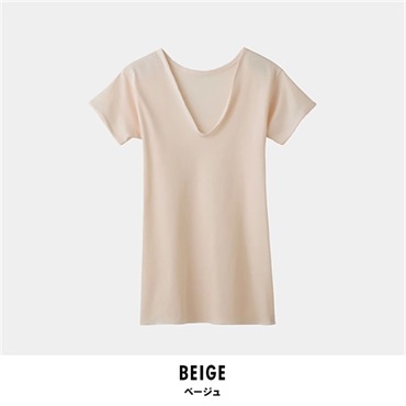 グンゼ 快適工房 レディース三分袖スリーマー(ベージュ-S)