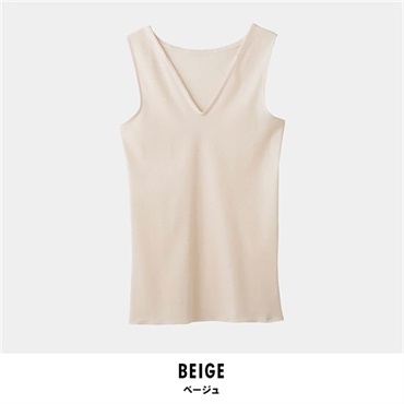 グンゼ 快適工房 レディースノースリーブスリーマー(ベージュ-M)