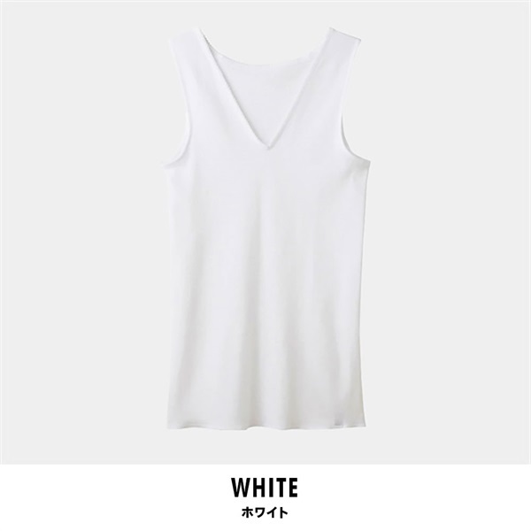 グンゼ 快適工房 レディースノースリーブスリーマー(ホワイト-M)