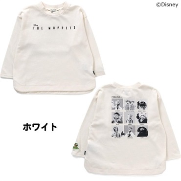 エフオーキッズ ディズニーロングTシャツ(ホワイト-90)