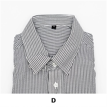 メンズ長袖サッカーシャツ【目玉商品返品交換対象外】(D-M)