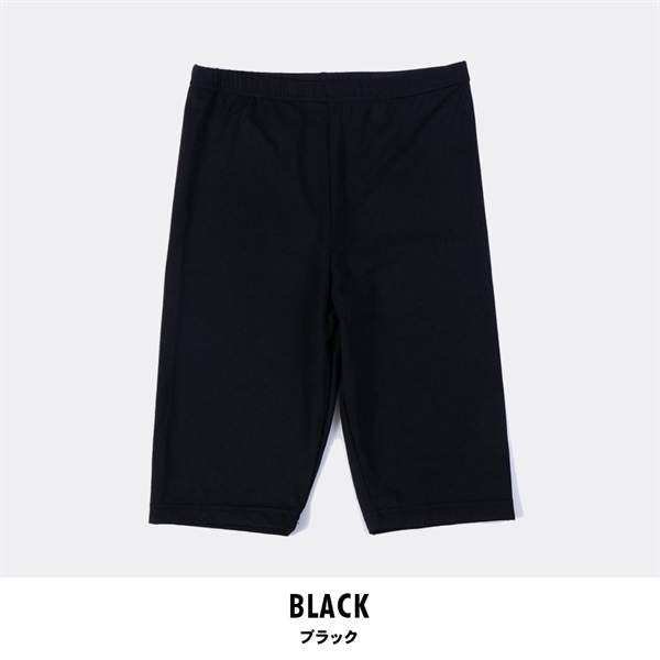 やわはだレギンス 5分丈(ブラック-M-L)